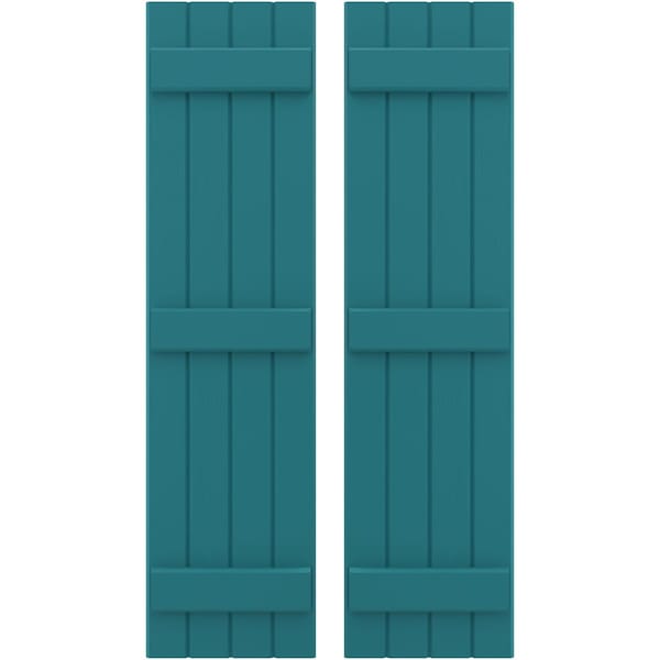 Ekena Millwork Americraft 4-Board, 3 Batten Exterior Real Wood Joined Board-n-Batten Shutters, ARW401BB414X35ANH, PR ARW401BB414X35ANH - main